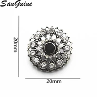 new arrival 10pcslot flower metal crystal plating snap charms fit 18mm20mm ginger snap button bracelets necklace diy jewelry
