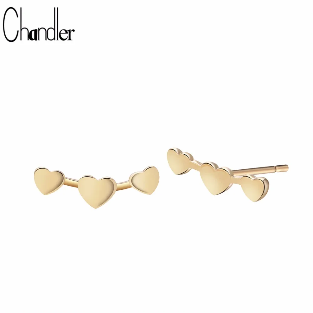 Серьги Chandler Three Love серьги из сплава для козелка и завитка ушной раковины дешевые