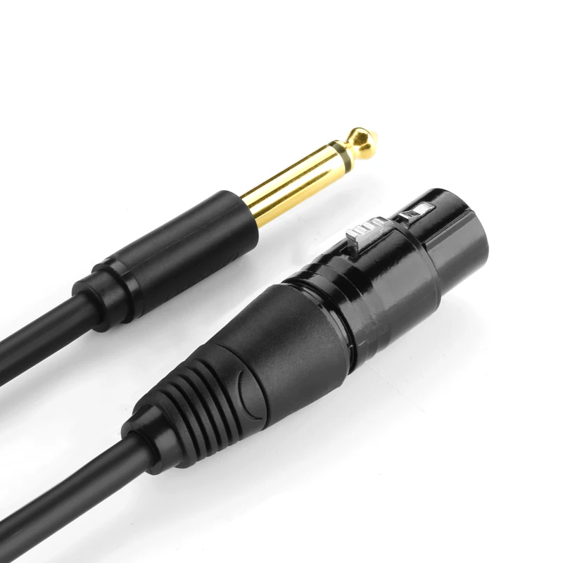 Ugreen AV131 микрофонный провод шнур 6 35 мм в XLR аудио кабель 5 штекер-гнездо для