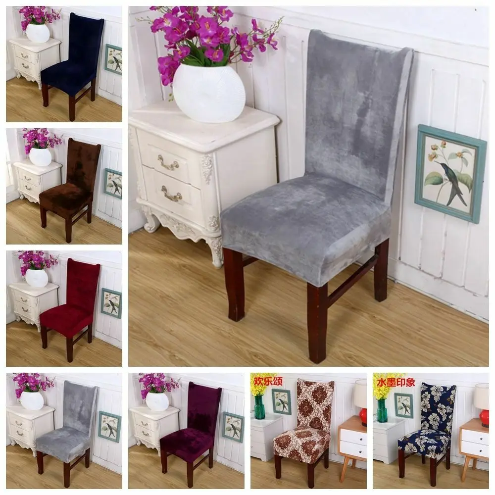 Настоящая Бархатная ткань супер мягкий чехол для стула роскошное офисное