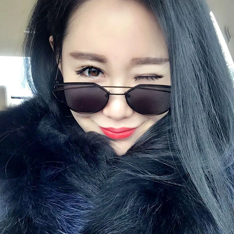 Модный бренд Солнцезащитные очки для женщин Для Очки кошачий глаз Защита от