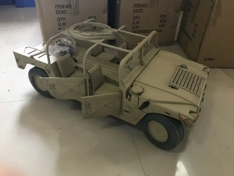 1/6 аксессуары для сцены, литые под давлением, песочный цвет, рисунок, Hummer, военный грузовик, модель автомобиля w, пистолет MK19 F 1", фигурка, куклы, игрушки