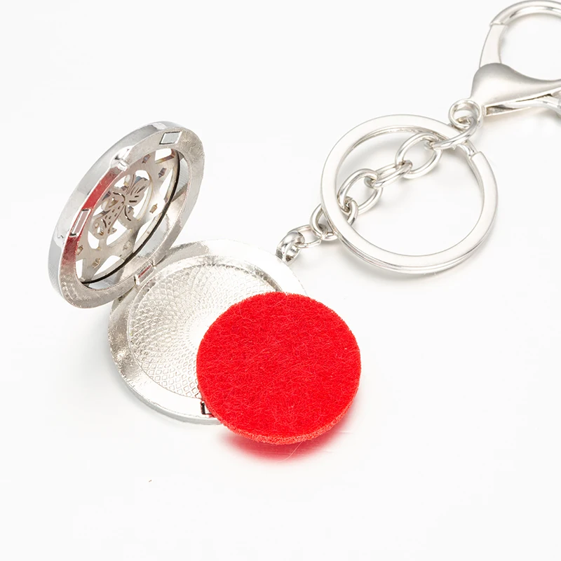 Дерево жизни коробка для ароматерапии Открытый из нержавеющей стали Магнитная