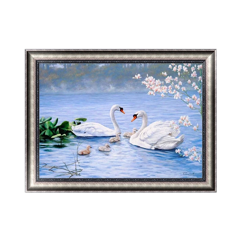 Алмазная 5D картина сделай сам вышивка с лебедем озером Набор для вышивки