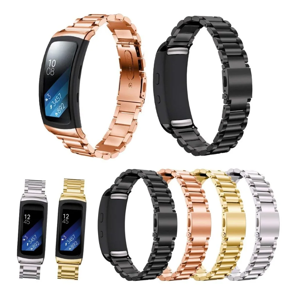 Ktab часов группа совместимы samsung Шестерни Fit2/Шестерни Fit2 Pro браслет из нержавеющей