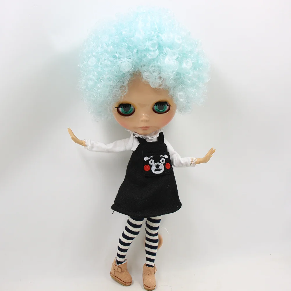 

ICY DBS Blyth Doll Serires No.BL6909 Curly Lake Blue Afro hair JOINT body burning skin 1/6 bjd ob24 anime girl