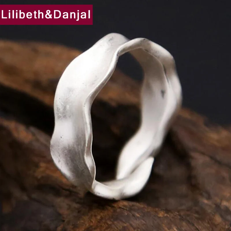 

Women Ring 100% Real S990 sterling silver Creative Wave fashion adjustable Scrub Tail ring jewelry 2017 wholesale R38