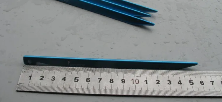10 шт./лот алюминиевый сплав палатка Peg 10g Ультралегкая v-образная Палатка/гвоздь