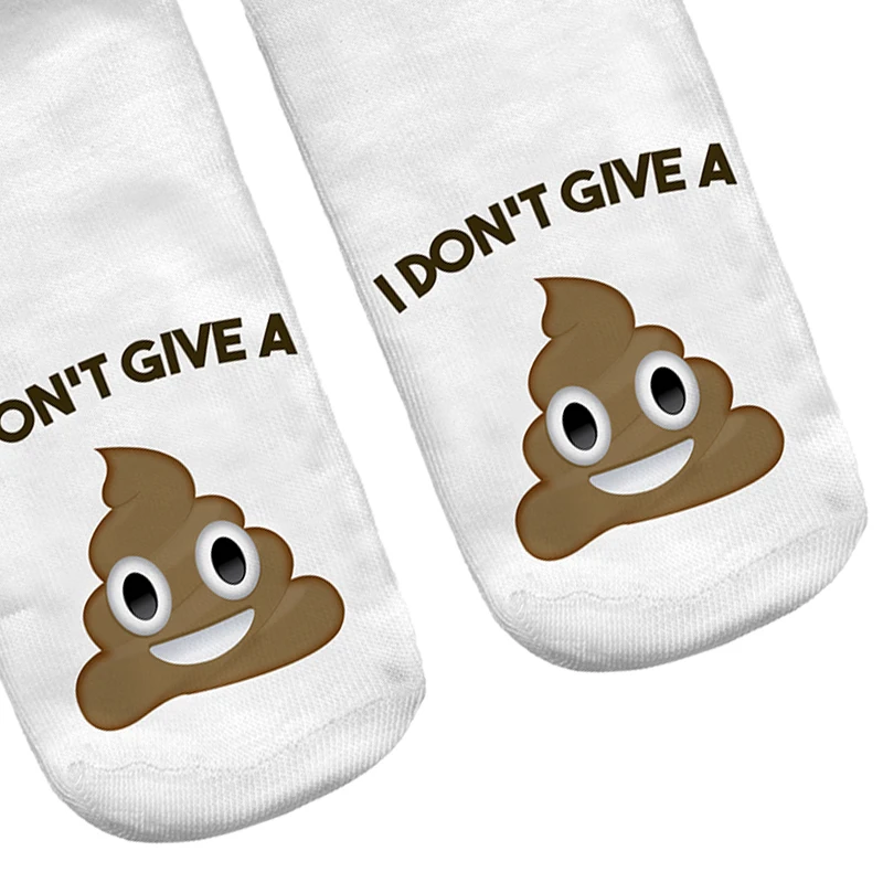1 пара 3D улыбка навоз с короткими Носки Для женщин мужские глубоким вырезом до
