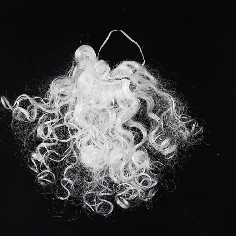 Модный костюм Санта Клаус борода рождественское праздничное платье Косплэй