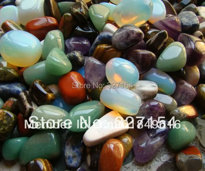 1/2lb Bulk Assorted Tumbled Stone Crystal Healing Reiki Chakra Semiprecious Stones Free Pouch Shipping TS0000 | Дом и сад