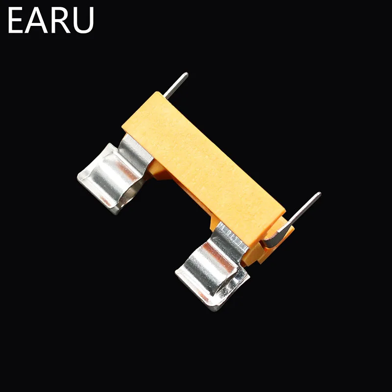 10 шт. крепление панели pcb для 5*20 мм Стеклянная трубка держатель предохранителя