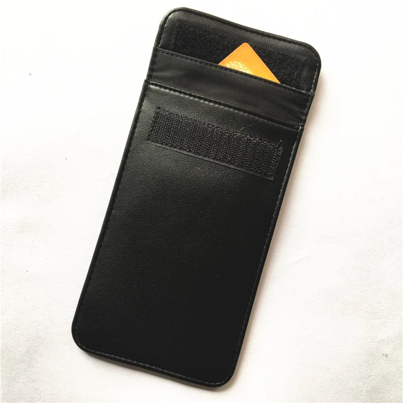 ПУ Faraday Один карманный телефон сумка RFID Экранирование держатель для карт FOB