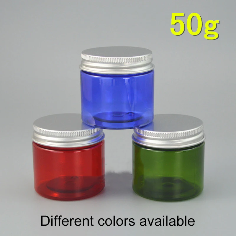 Пластиковые пустые контейнеры для крема 50 г зеленые синие красные кофейных зерен