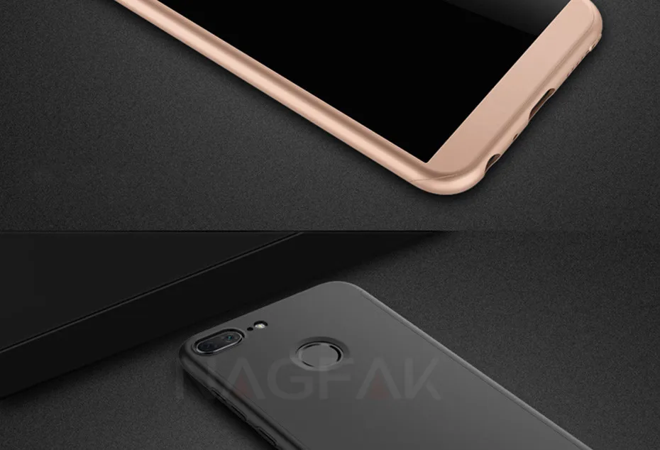 Роскошный 360 Полный чехол для телефона на huawei Honor 9 9 Lite 8X Max 7A 7C Pro защитный чехол с закаленным стеклом 7A 9 Lite чехол