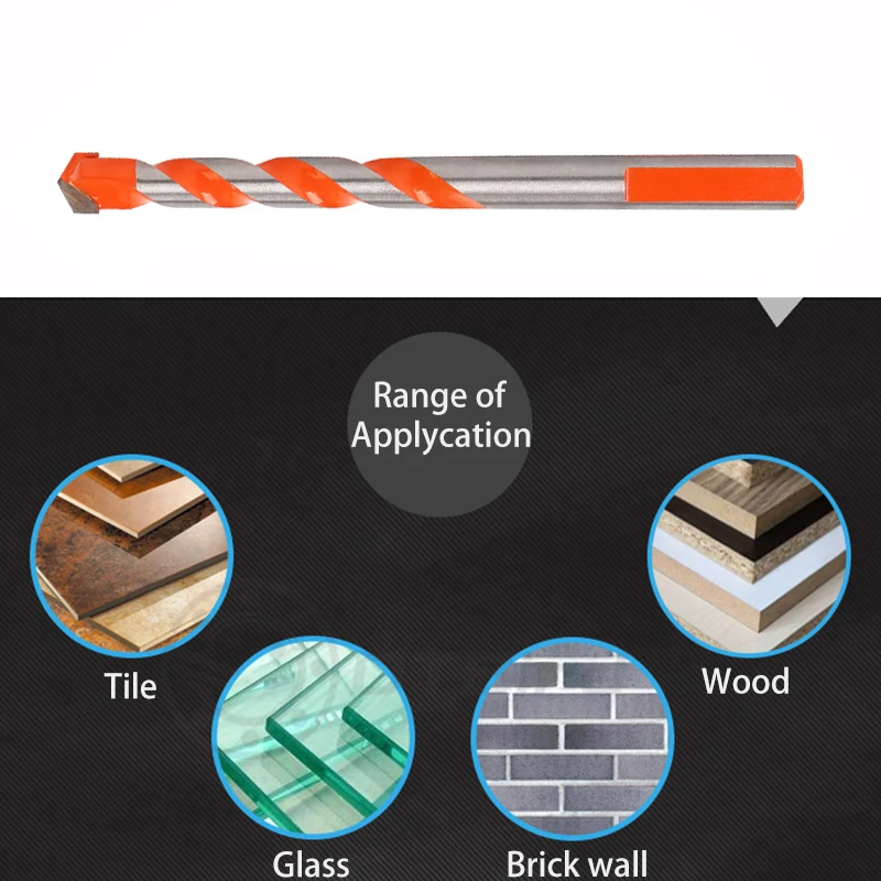 Электрический инструмент 6 мм-12 мм алмазное сверло молоток бетонная керамическая