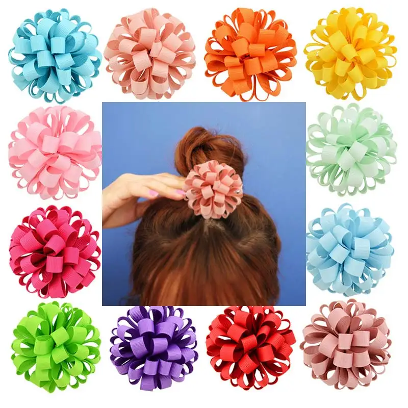 1 шт. эластичная многослойная заколка для волос с большим цветком| |
