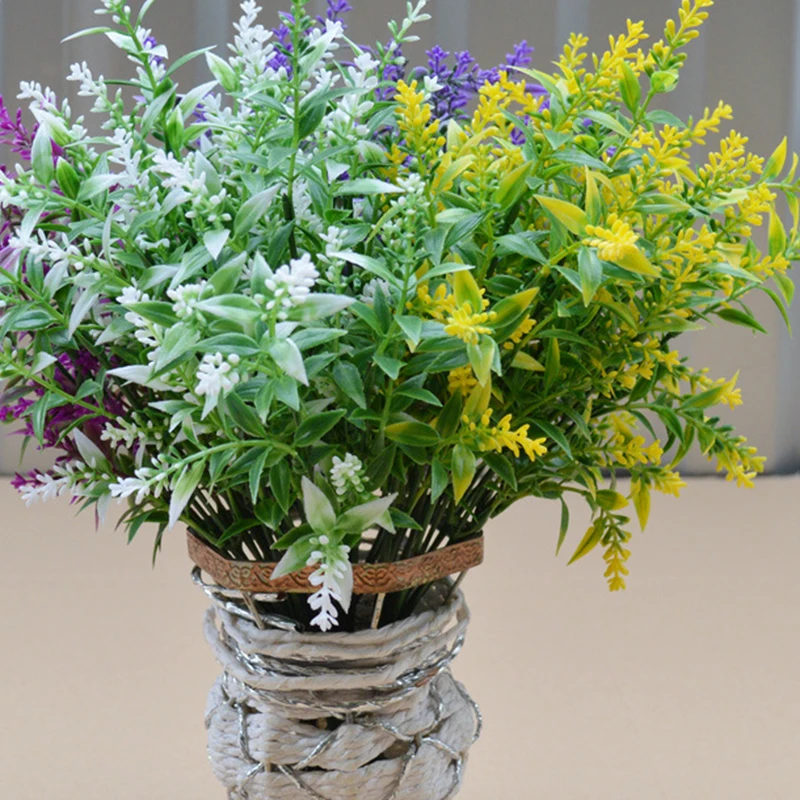 Искусственные цветы в европейском стиле 4 цвета 7 цветов|Искусственные и сухие