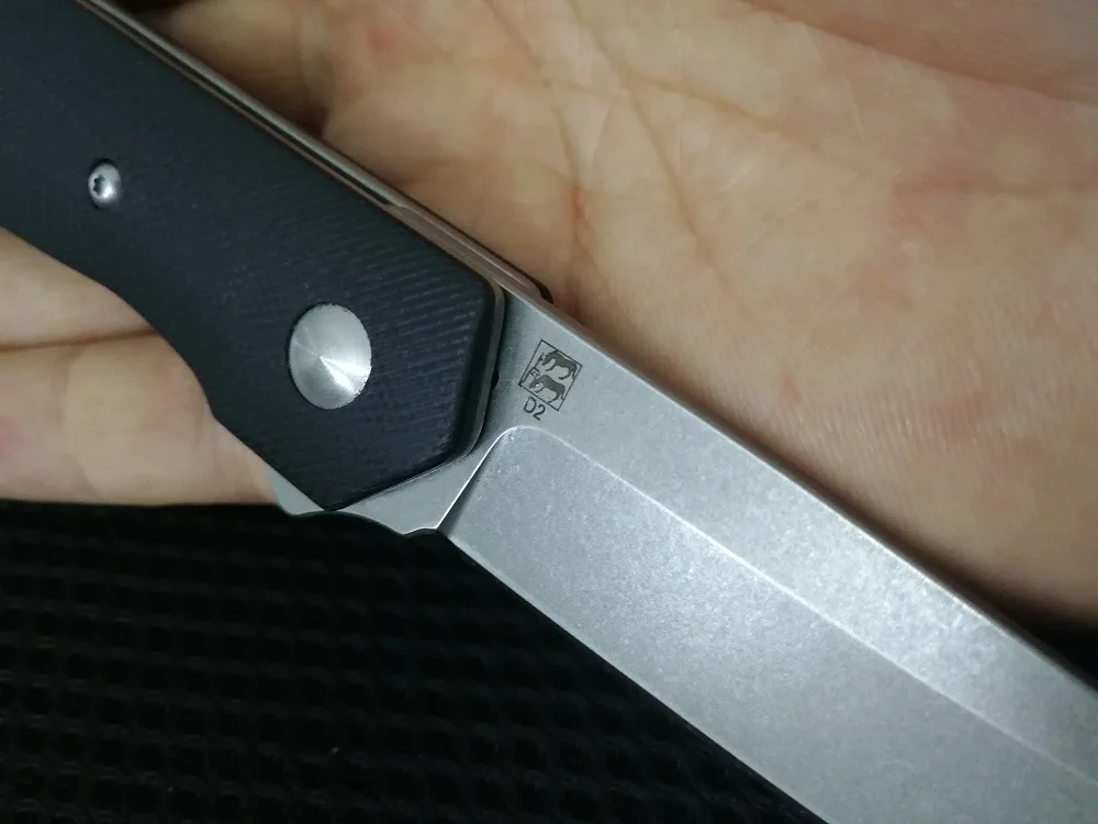 Фирма jonnyjamie, тактический складной нож, Черная Ручка G10 с D2 стальным лезвием, военный тактический армейский нож, s EDC, шестерня, ручные инструменты