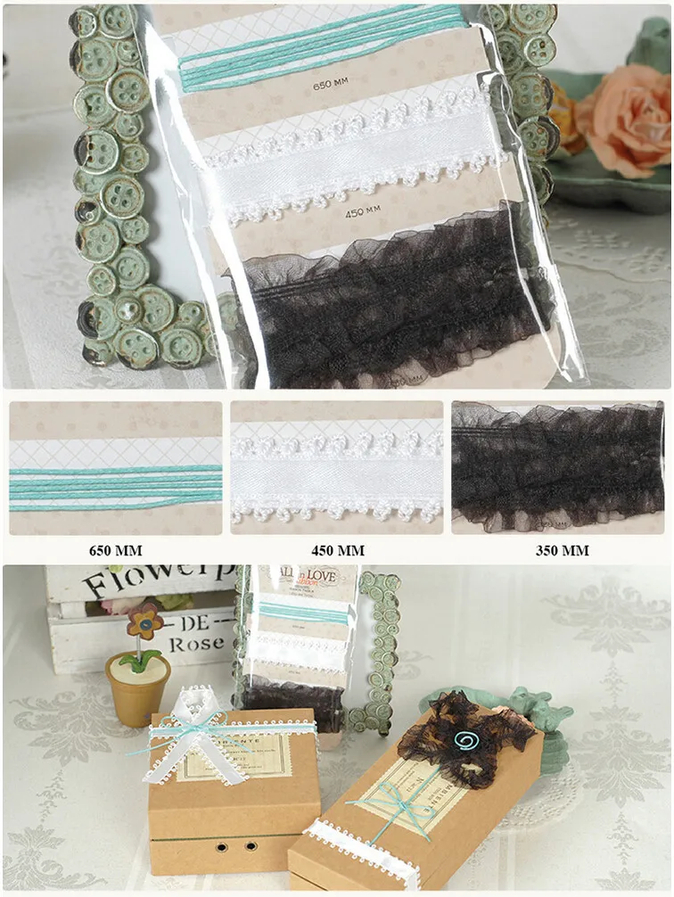 Подарочная лента Decoraitve Pack Papercraft DIY лента для скрапбукинга фотоальбома аксессуары для изготовления открыток