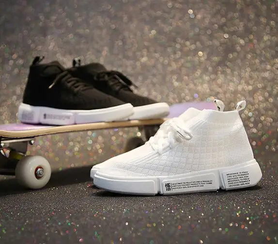 Женские кроссовки для бега ONKE черные и белые дышащие прогулок спортивная обувь