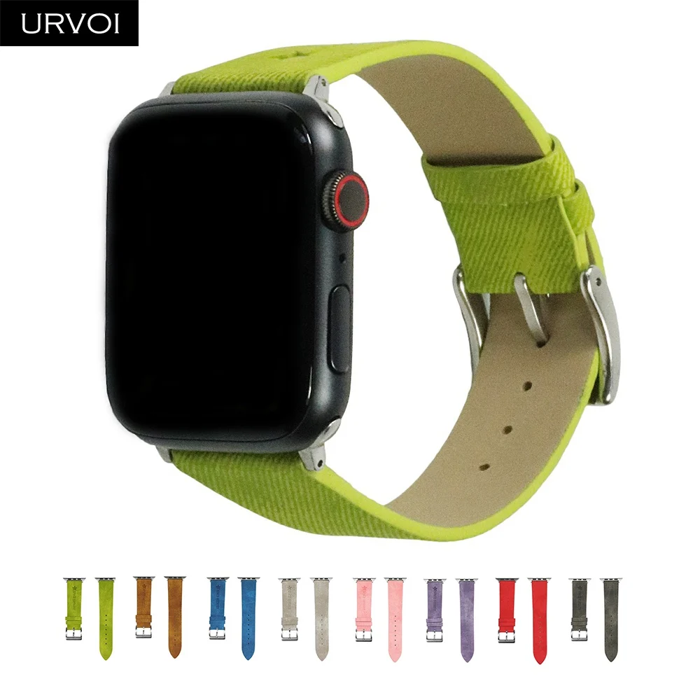URVOI ремешок для apple watch band series 5 4 3 21 искусственная кожа наручный iwatch Удобный