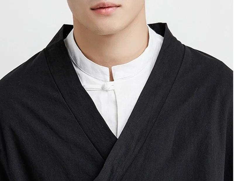 Японское кимоно кардиган для мужчин haori yukata мужской самурайский костюм одежда кимоно куртка мужская кимоно рубашка yukata haori KZ2033