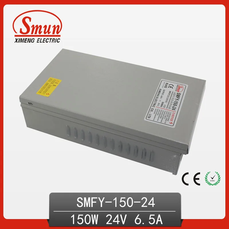 

150W 24VDC 6.5A Rain-proof Switching Power Supply with CE ROHS 1 year Warranty OEM Factory