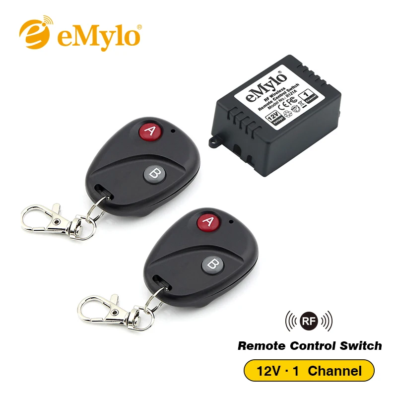 EMylo RF DC12V Беспроводной дистанционного Управление светильник переключатель 433 МГц
