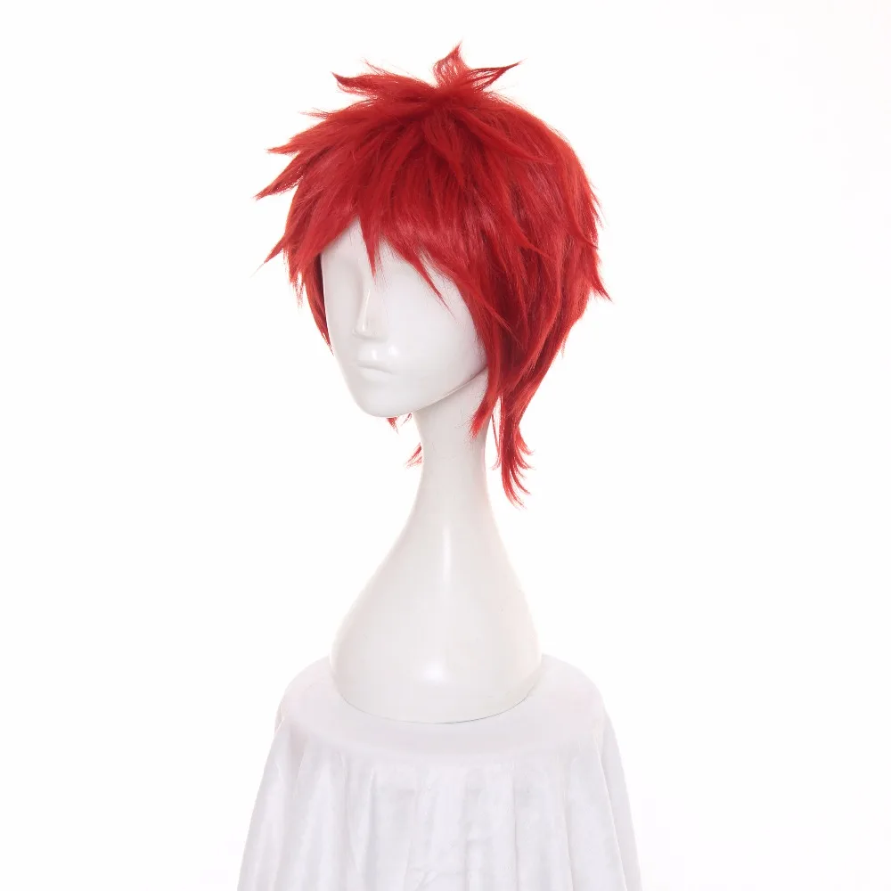 Ccutoo 30 см Uta no Prince sama Otoya Ittoki красный короткий пушистый слоистый синтетический парик для косплея