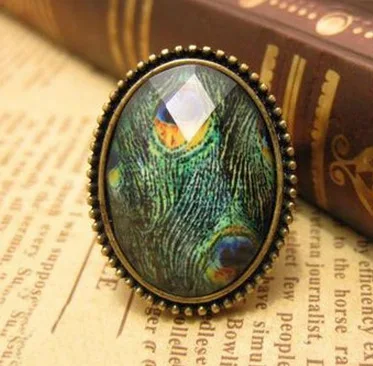 Модные ювелирные изделия модное кольцо в стиле ретро овальное с полым цветком