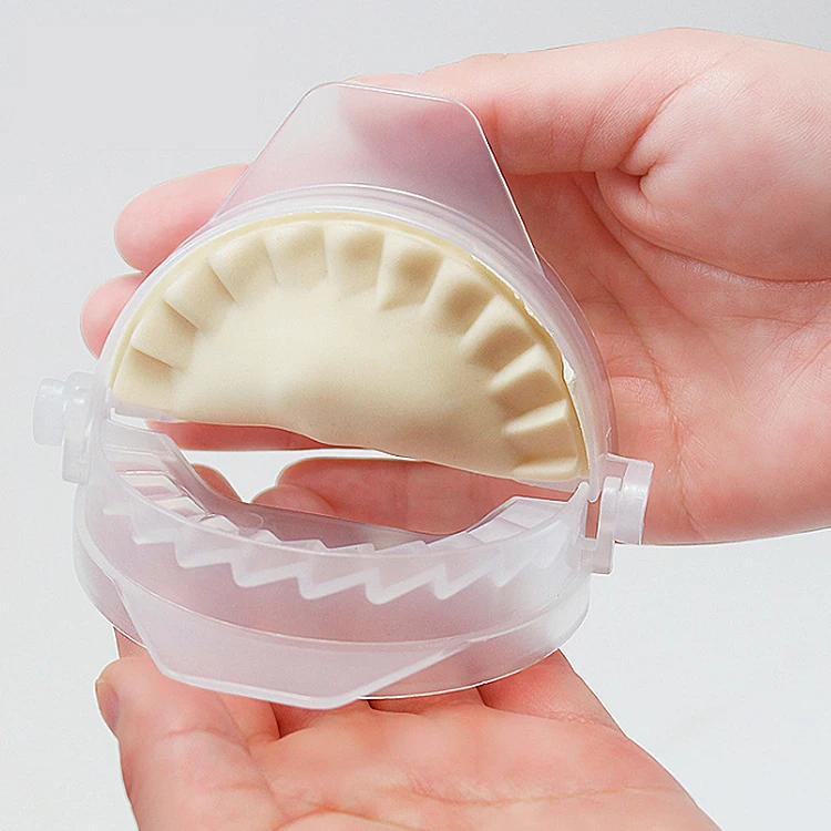 1 ШТ. Пластиковые DIY Клецки Чайник Плесень Устройство Ручной Тесто Пресс Jiaozi Инструмент Пельмени Равиоли Кондитерские Инструменты Кухонные Принадлежности h5 1 ШТ