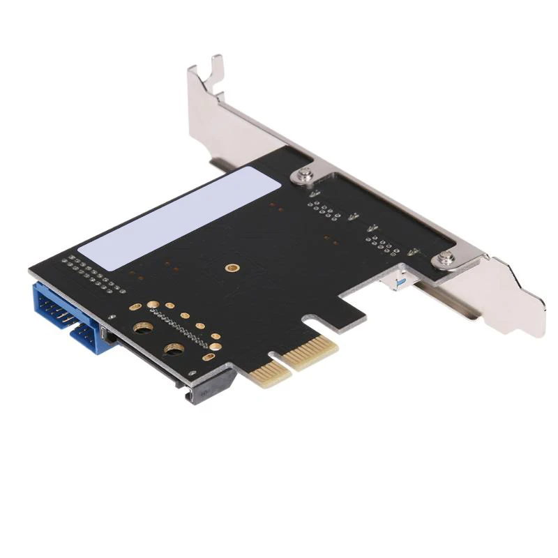 Горячая Распродажа-2 порта Usb 3,0 Pci-E карта расширения Внешний Usb3.0 Pcie карта адаптер с 2 модулем питания чип для настольного ПК компьютера