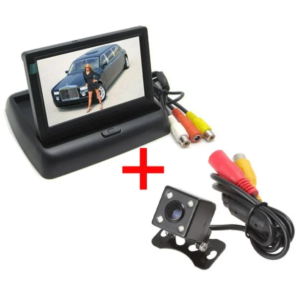 XYCING Car Parking System 4.3 Inch TFT LCD Color Rear View Monitor Reverse RVC-205 + E314 Rea Camera | Автомобили и мотоциклы