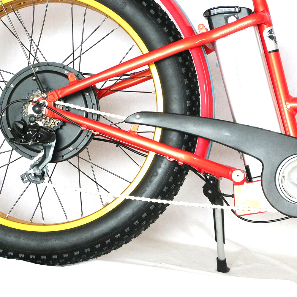 48 В Электрический Fat Bike с 500 Вт бесщеточный задний мотор-концентратор, Пляжный круизер для взрослых 26*4,0 мощный горный Fat Электрический велосипед
