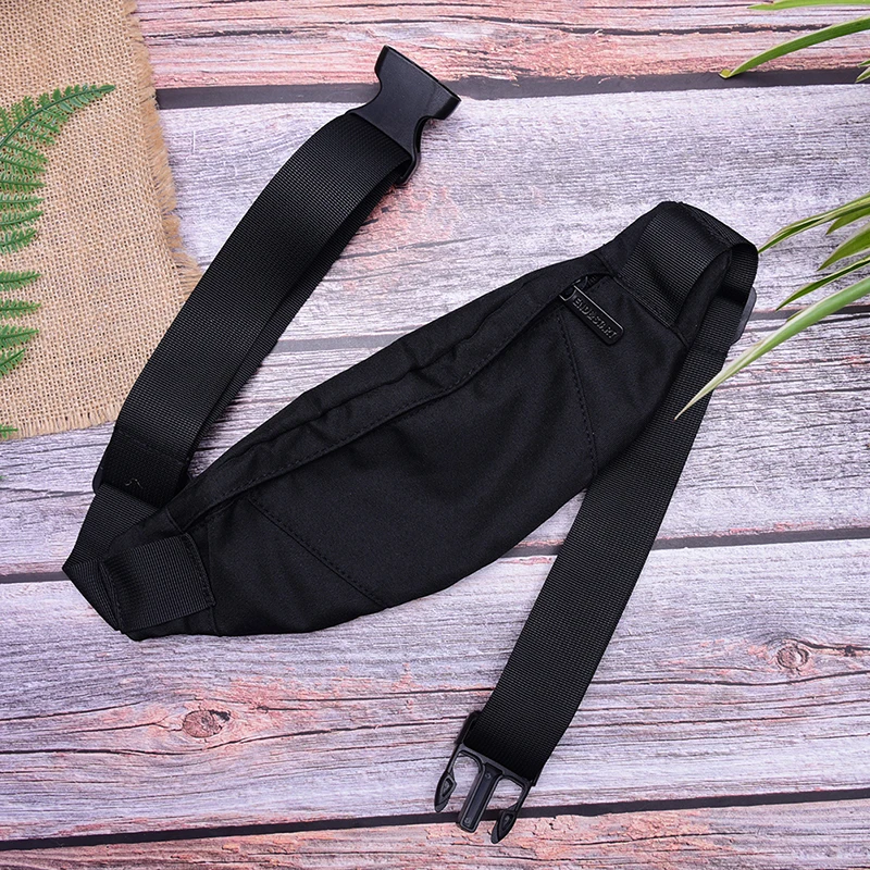 Поясная сумка для мужчин кошелек телефона черная водонепроницаемая|Поясные