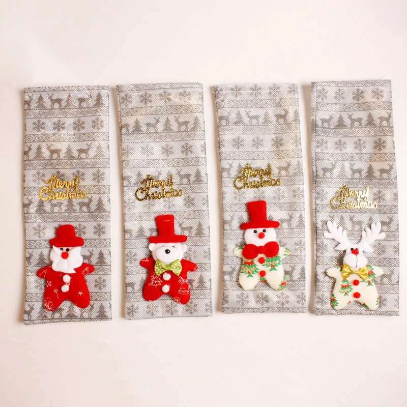 Smiry 1 шт. крышка для бутылки с красным вином Санта Клауса милые фланелевые