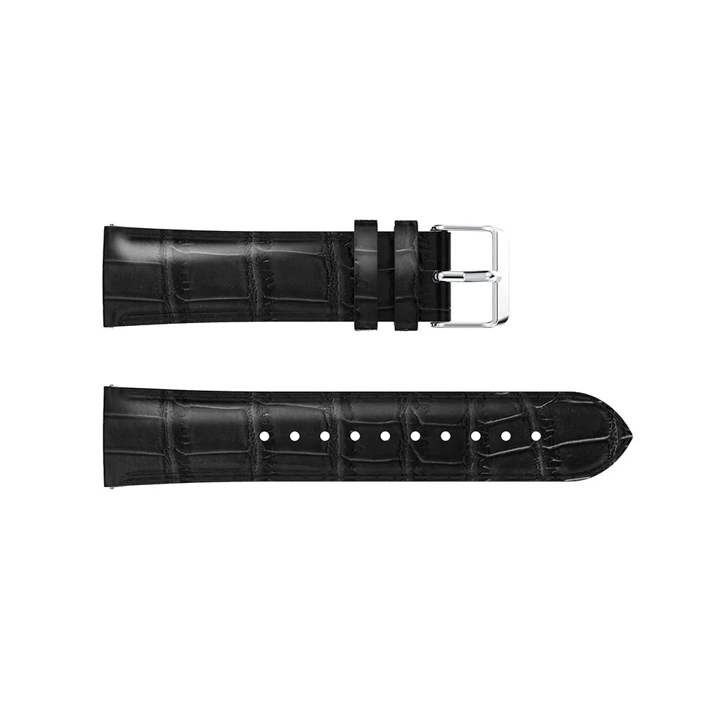 

22mm watchband strap for Samsung Galaxy Watch Active 46mm strapband smart Bracelet leather band Wrist Replacement Crocodile Belt