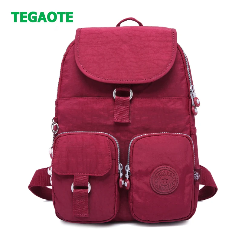 TEGAOTE, школьный рюкзак для девочек-подростков, Mochila, женские рюкзаки, нейлон, водонепроницаемый, Повседневный, для ноутбука, рюкзак, женский, Sac A Dos