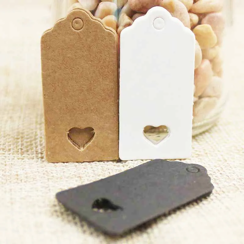 2018 винтажная картонная бирка для ювелирных изделий белая/крафт Милая ажурная