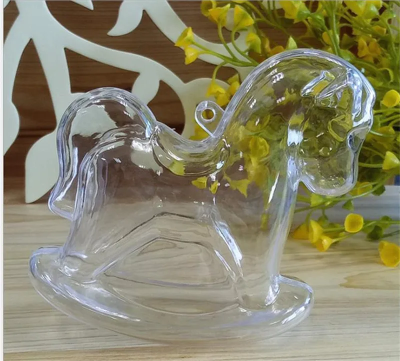 Милая прозрачная коробка для конфет романтический дизайн Рождественское