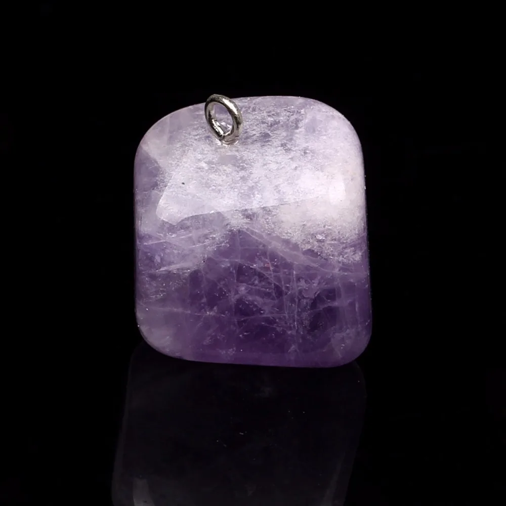 Натуральный тонущий Аметист Кварцевые камни целебные Кристаллы Подвеска Рэйки