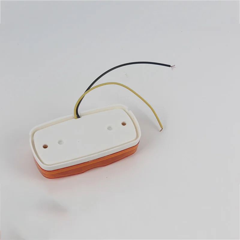 

1Pair 10LED Car Side Marker Lights Side Lamp for 24V Truck Trailer Bus Boat Caravan Red Yellow