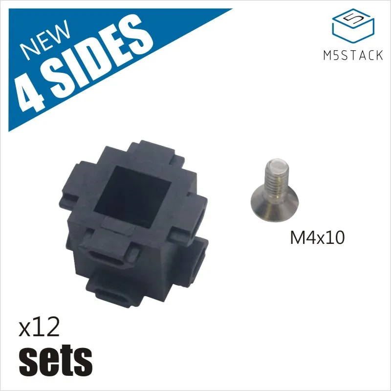 

M5Stack Новый Пластик Угловой соединитель для 1515 Алюминий профиль 10 шт набор M4 винты включены M5Stack PCD Палочки-сверлильный станок