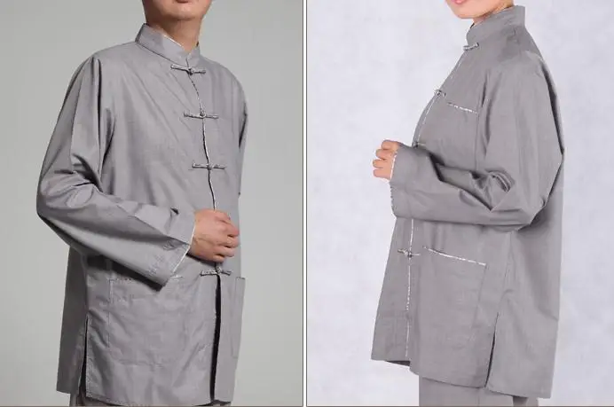 Унисекс Пномпень lay костюмы для медитации zen abbot nunclothing наборы хлопковая серая