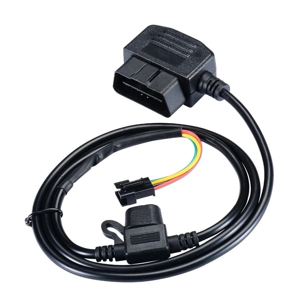 12V 16 Pin OBD OBD2 OBDII адаптер питания удлинитель Соединительный кабель для gps-трекера