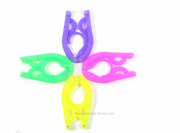 [Бесплатная доставка] Пластиковая Складная вешалка для путешествий 5 цветов