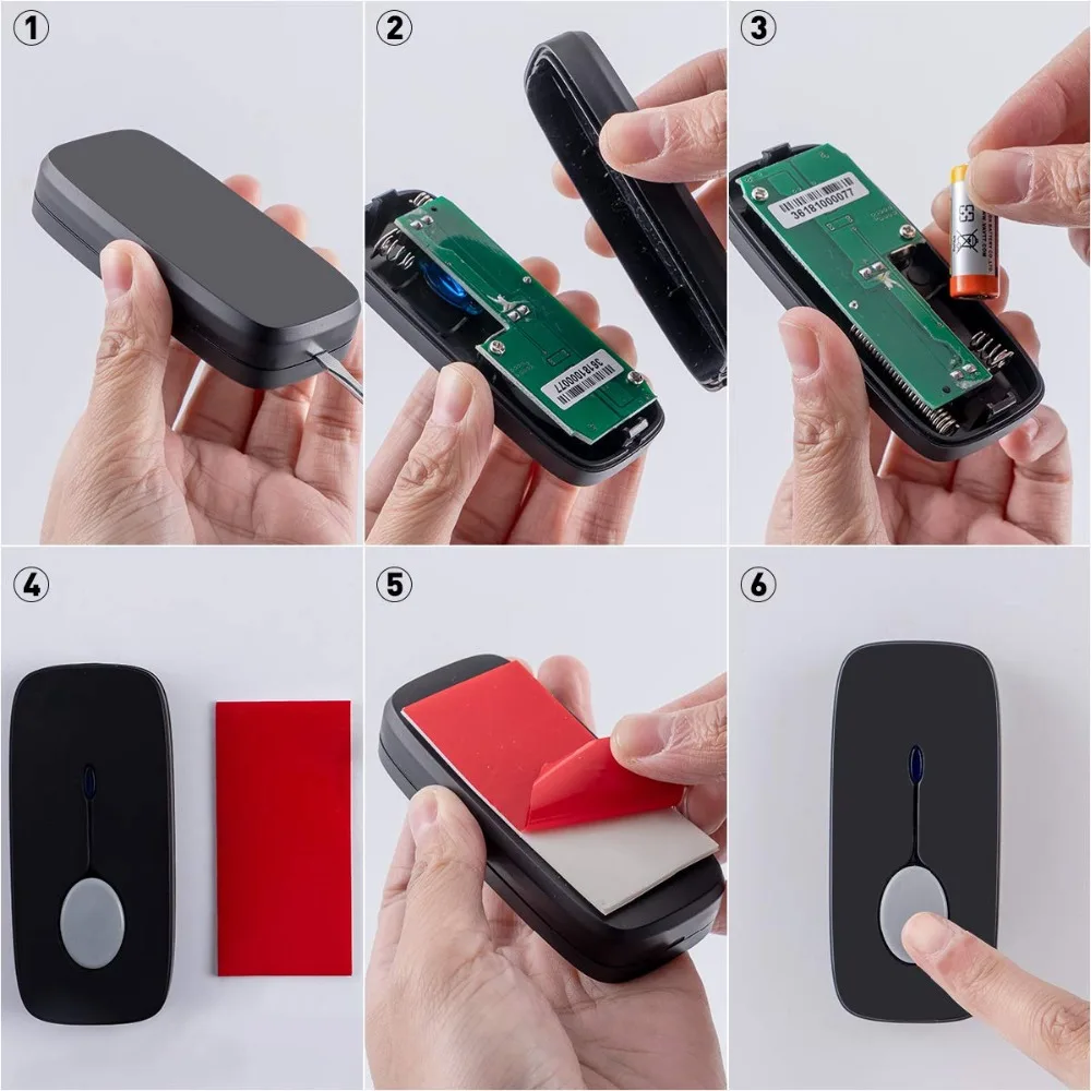 Intendvision беспроводной дверной звонок Водонепроницаемый IP55 LED класс с 52 мелодиями 4