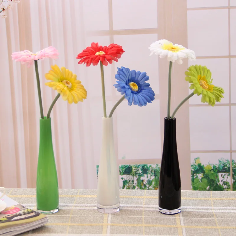 

European home decor crystal clear glass vase device Table Decorations