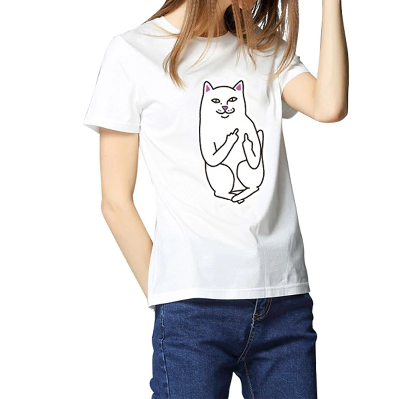 2018 летняя футболка Для женщин Повседневное леди футболки хлопковая Футболка